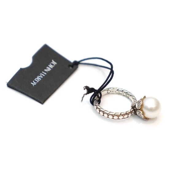 John Hardy Jewelry - John Hardy Dot Diamond Pearl Sterling Silver Ring